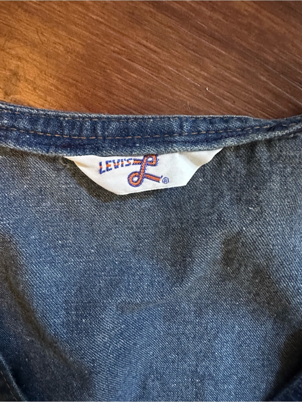 1970s Levi's Denim Tank Dress Button-Front - Picture 5 of 16